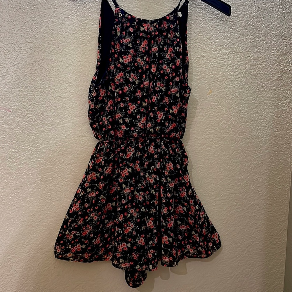 Silky floral romper from lush